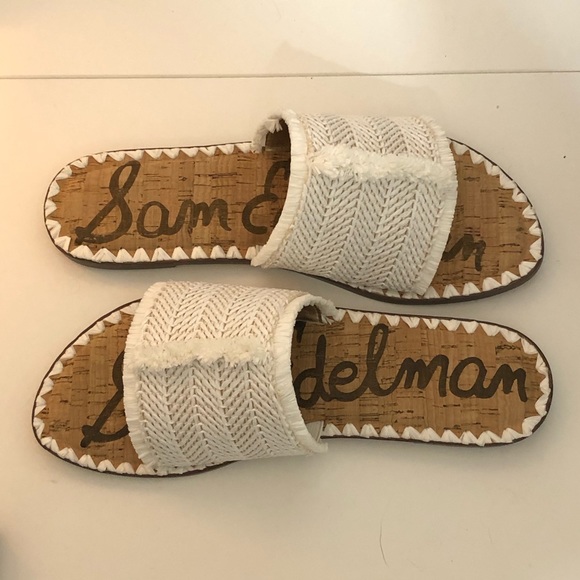 Sam Edelman Shoes - Sam Edelman Sandals White Slides 9.5